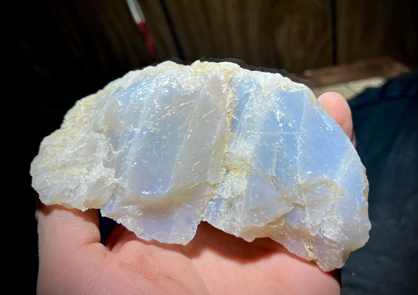 Asteriated Blue Quartz – Rare Star Quartz from California | Backlit Golden Glow