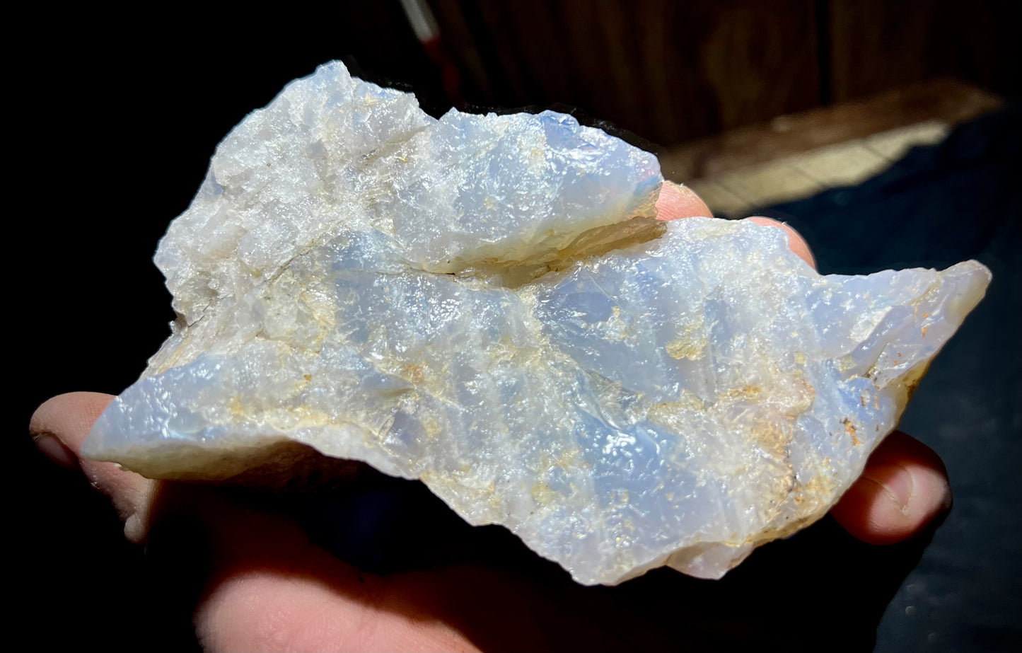 Asteriated Blue Quartz – Rare Star Quartz from California | Backlit Golden Glow